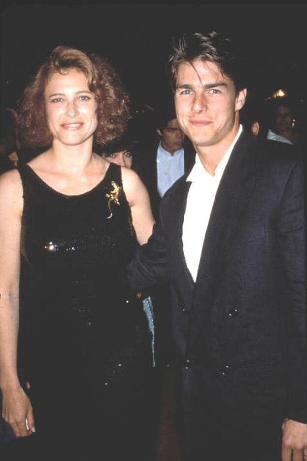 El actor Tom Cruise y su primera mujer Mimi Rogers, la responsable de que él entrara en la iglesia de la cienciología.