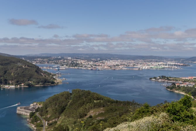 Mirador de A Bailadoira, en Ares, A Coruña