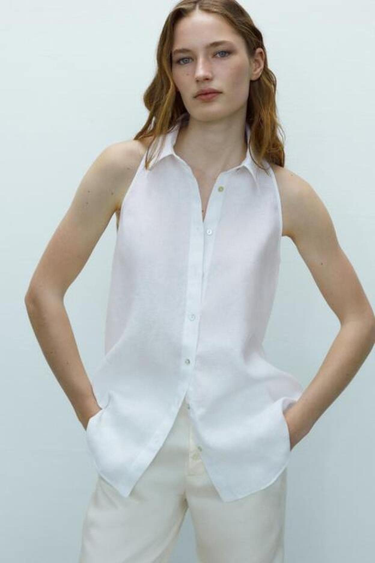 un top o una camisa sin mangas? No importa porque nos encanta la última propuesta de Massimo Dutti para crear looks impecables con pantalones | Mujer Hoy