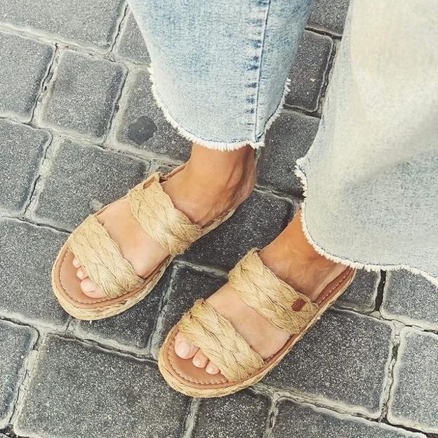 sandalias de yute son el calzado cómodo que querrás 24/7 porque combinan con todo y rejuvenecen a los | Mujer Hoy
