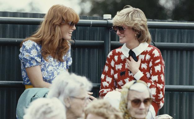 Con su «mejor amiga» Diana de Gales, en 1983