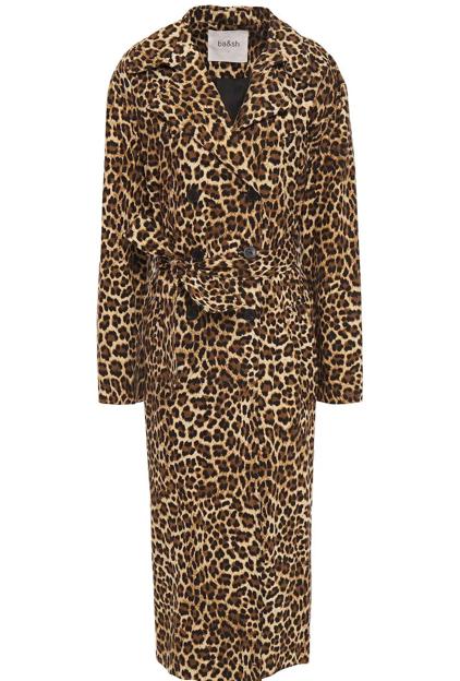 Gabardina animal print de BA&SH