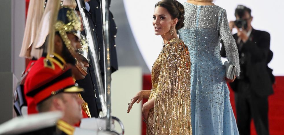 Kate Middleton reappears with the most spectacular red carpet look we’ve ever seen: Has the Duchess of Cambridge dressed up as a Hollywood star to compete with Meghan Markle?