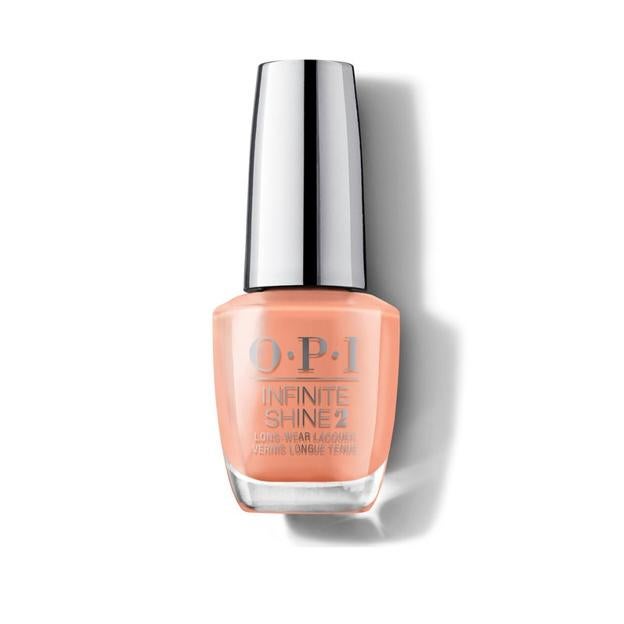 Esmalte OPI Infinita Shine 2 en el tono Coral-ing Your Spirit Animal.