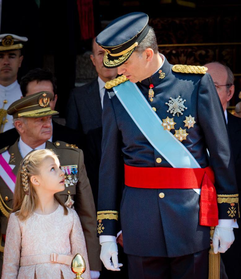 Las fotos más tiernas de la Princesa Leonor: proclaación Rey Felipe VI