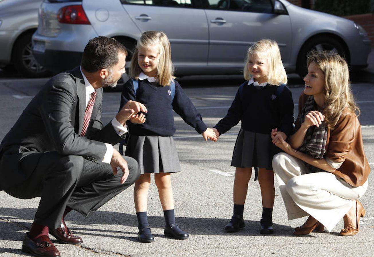 Las fotos más tiernas de la Princesa Leonor: primer día de cole