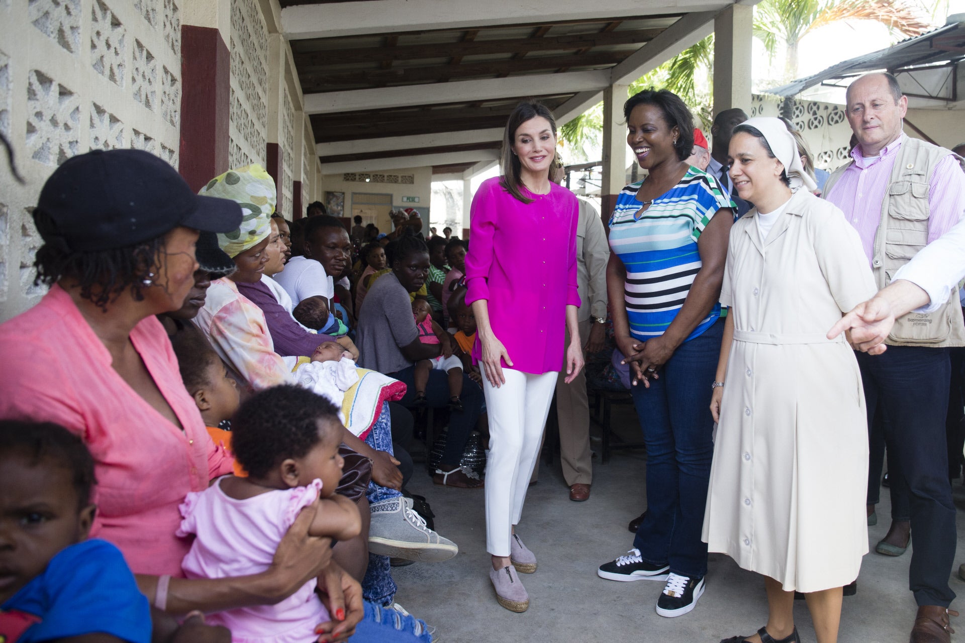 Viaje de cooperación de la Reina a Haití y República Dominicana