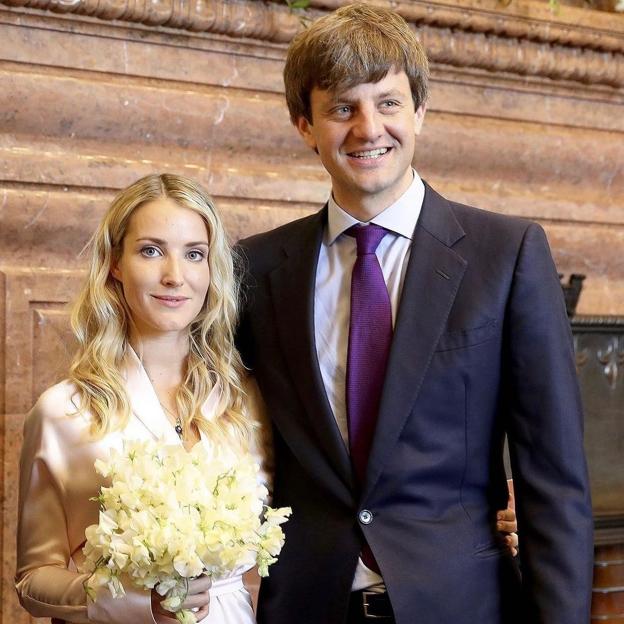 Ernesto de Hannover en su boda civil con Ekaterina Mylesheva.