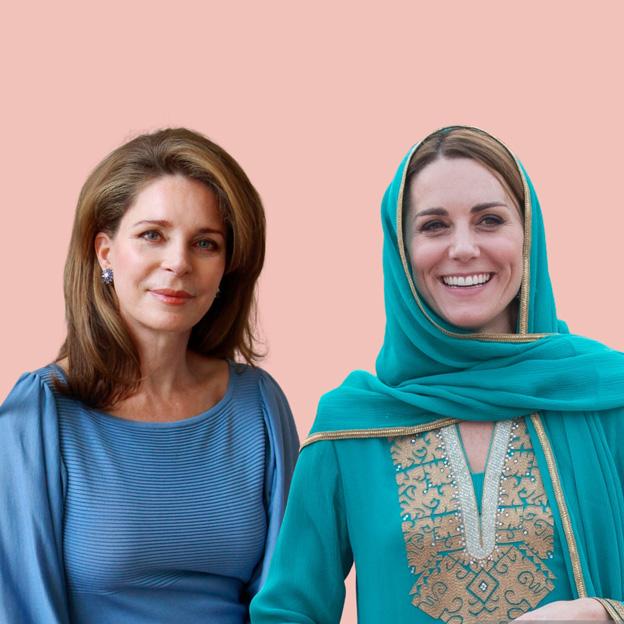 La conexión secreta y desconocida que une a Kate Middleton con Noor y Rania de Jordania