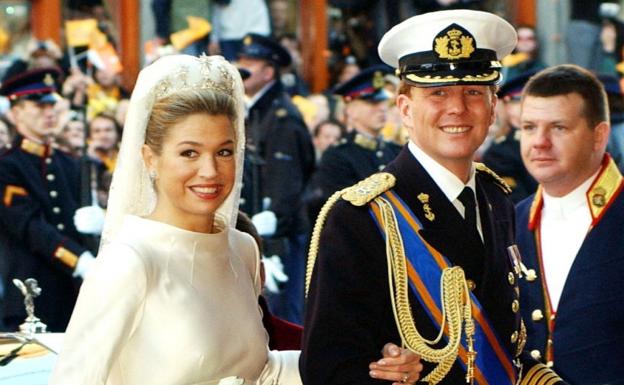 Máxima Zorreguieta y Guillermo de Holanda, el día de su boda.