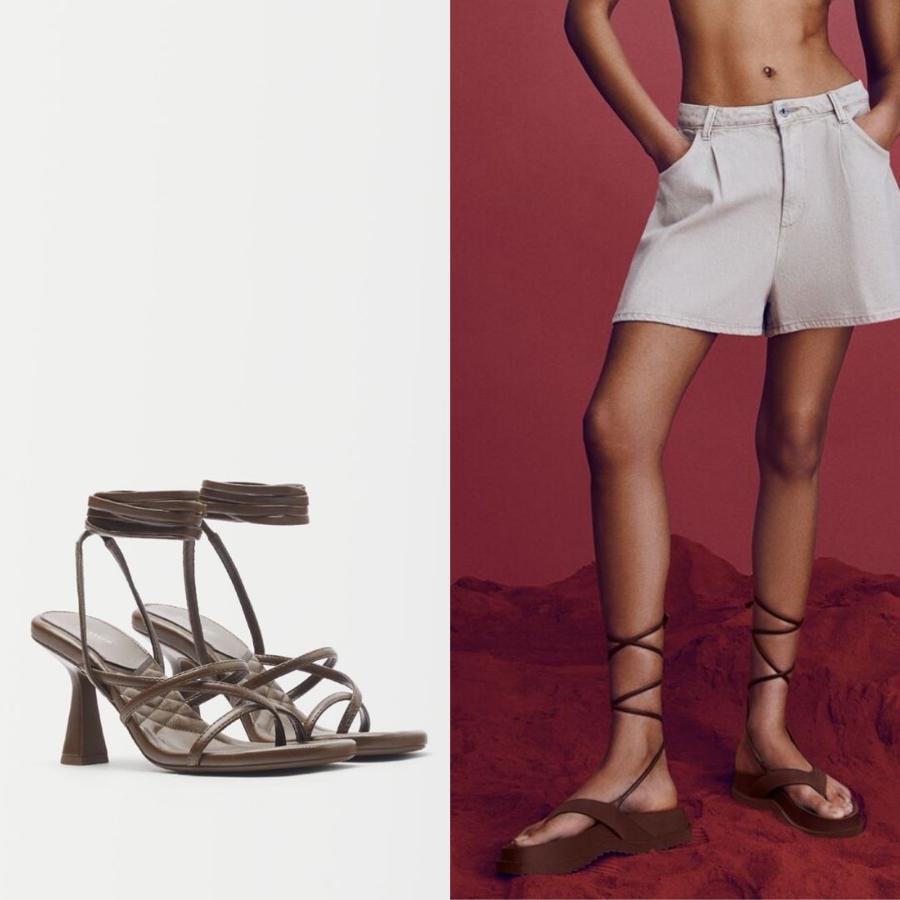 Las sandalias tendencia son de tiras: Bershka