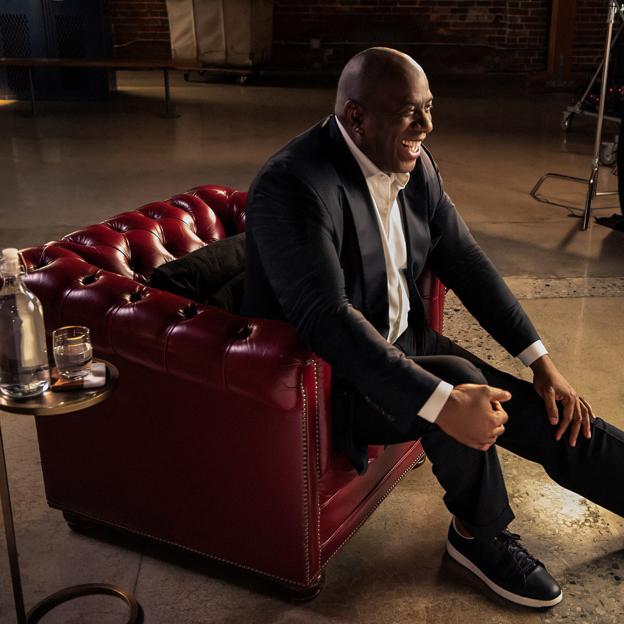 Magic Johnson en una imagen de su docuserie, Me llaman Magic Johnson.