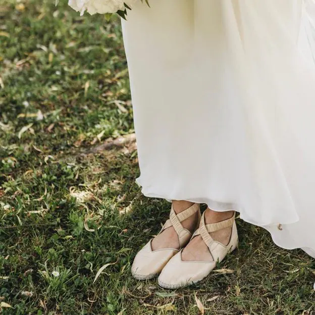 Zapatos de manoletina para bodas
