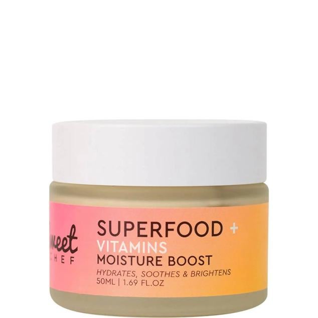 Sérums y cremas con super alimentos: Superfood + Vitamins Moisture Boost de Sweet Chef