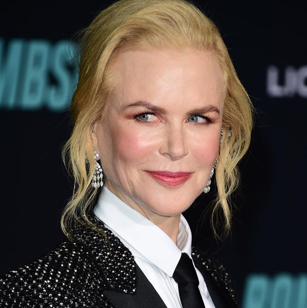 Nicole Kidman con un labial rosado.