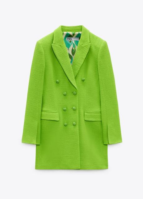Vestido blazer Vila Mya verde para mujer