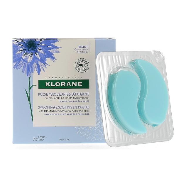 Parches alisantes para bolsas y ojeras, de Klorane 