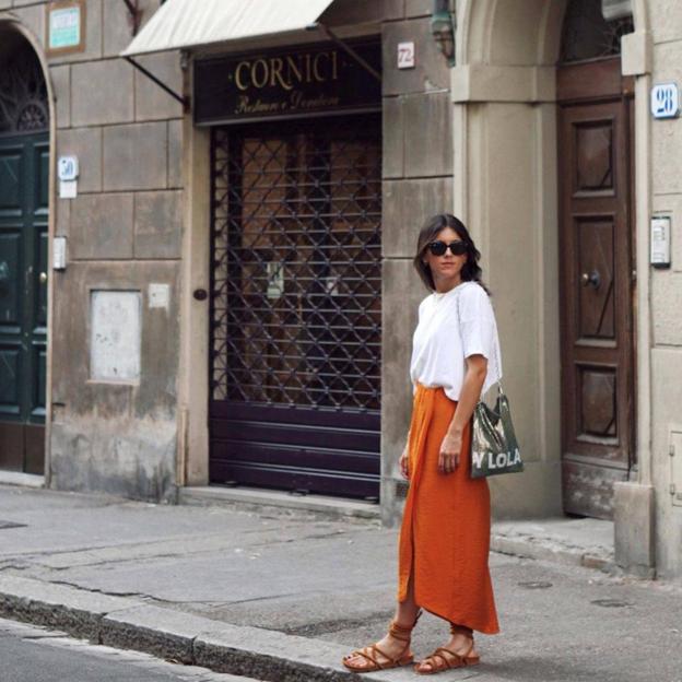 Hemos encontrado la falda midi comodín más bonita y barata de H&M: disponible en cinco colores y estampados, en todas las tallas y por menos de 10 euros