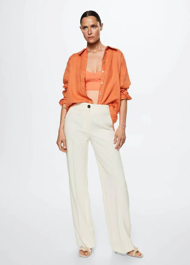 10 pantalones blancos elegantes que combinan con todo y te solucionarán los  looks de diario | Mujer Hoy