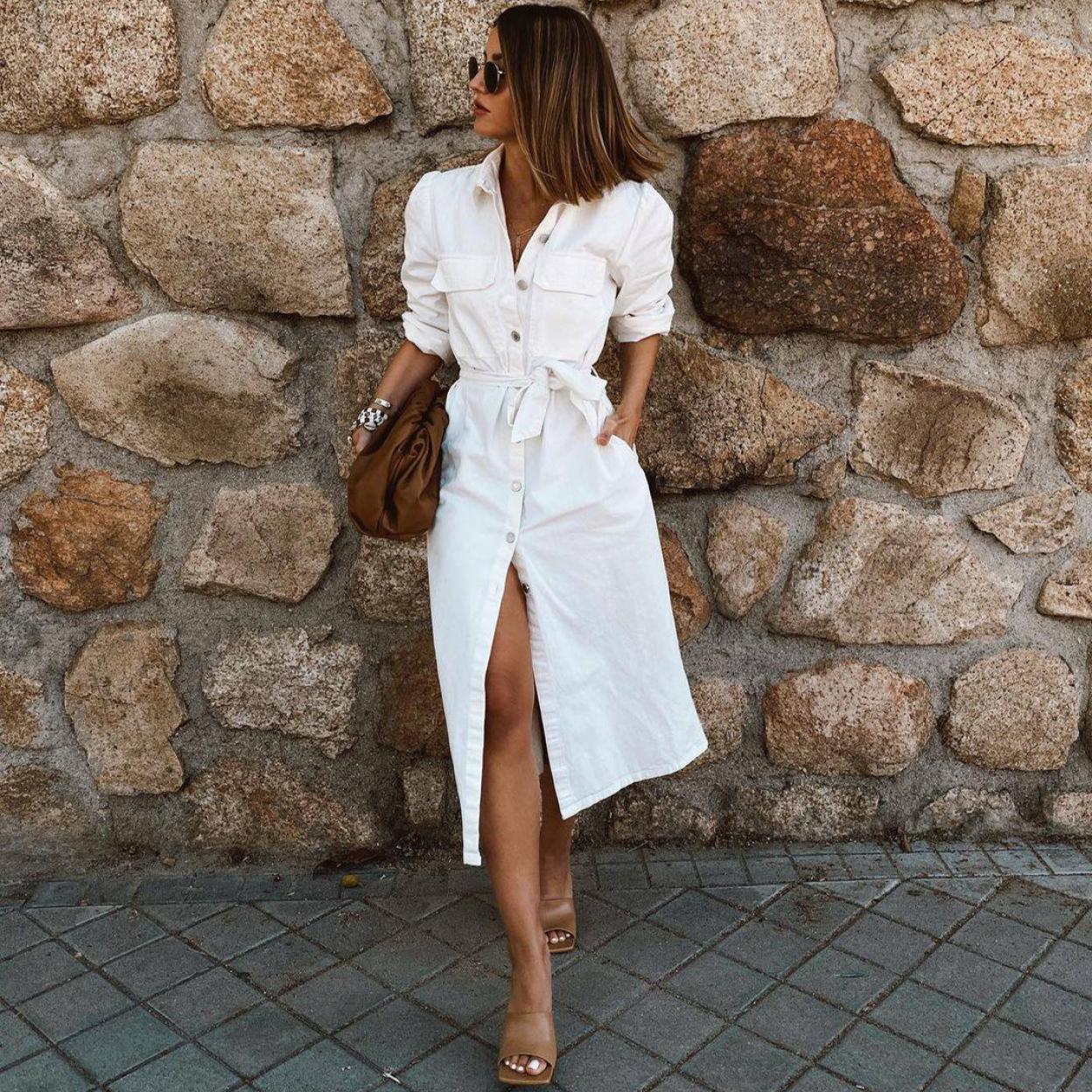 Seis looks con vestido blanco que son perfectos para entretiempo - Foto 1