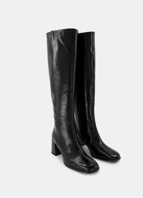colgar Susceptibles a patinar Cinco botas altas negras con tacón cómodo para copiar el look de Kate Moss  | Mujer Hoy