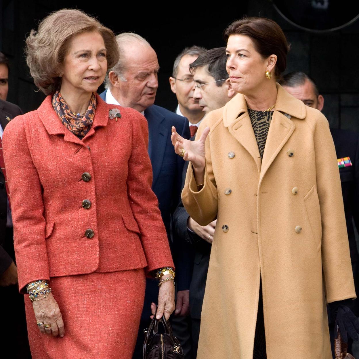 La reina Sofía y Carolina de Mónaco en 2009 en Donosti/getty images