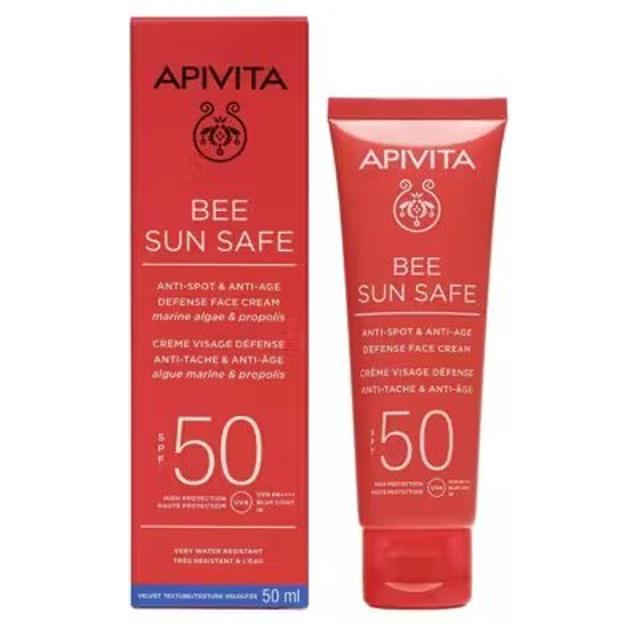 Apivita Bee Sun Safe Crema Solar Facial Antimanchas SPF50.