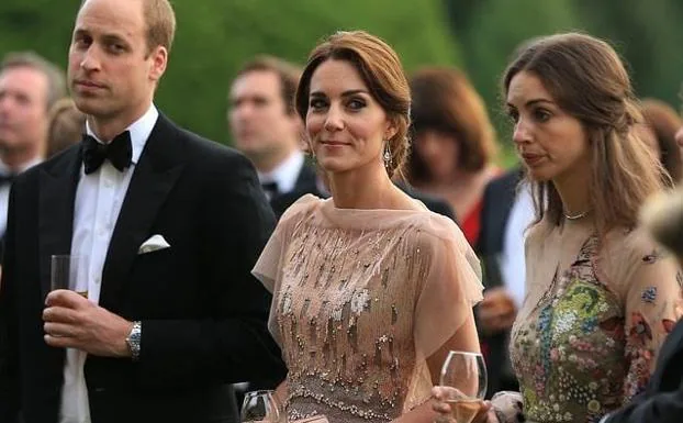 Guillermo de Inglaterra, Kate Middleton y su ex amiga Rose Hanbury.