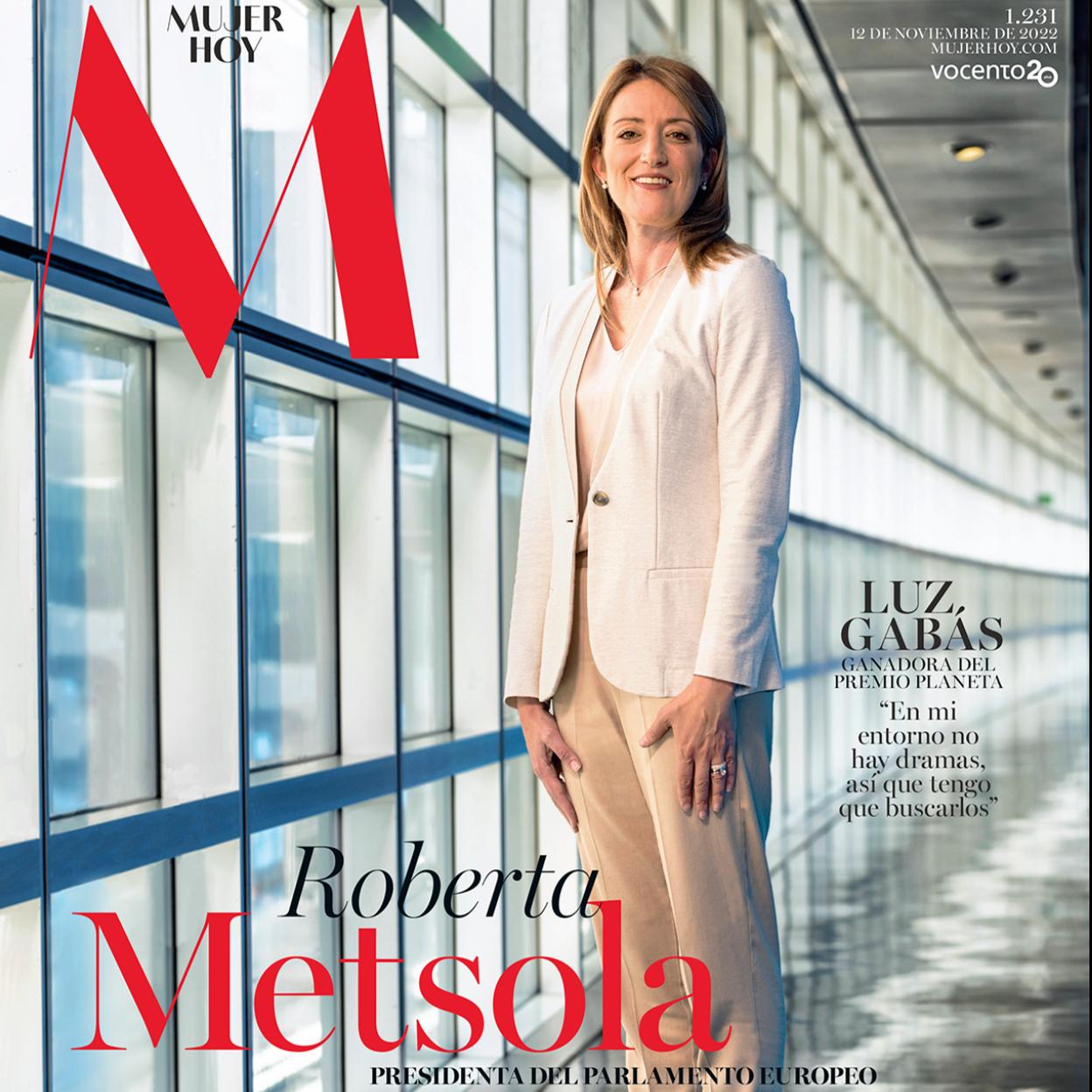 Roberta Metsola, presidenta del Parlamento Europeo, protagonista de nuestra portada de esta semana./DR