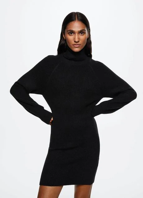 MODA: Vestidos de punto color negro, la prenda que las mejor vestidas  eligen para ir cómoda y sofisticada en invierno | Mujer Hoy