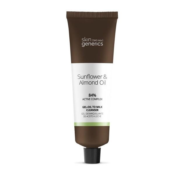 Gel Desmaquillante De Aceite A Leche Sunflower + Almond Oil de Skingenerics.