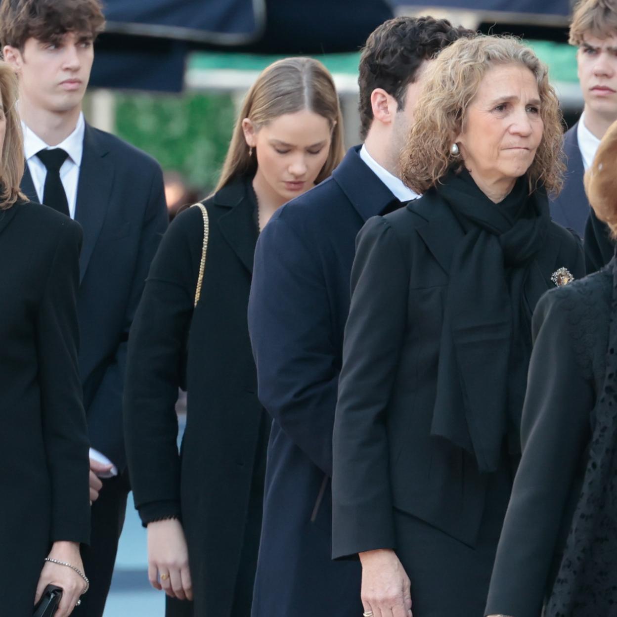 Irene Urdangarin a su llegada al funeral de Constantino de Grecia./gtres