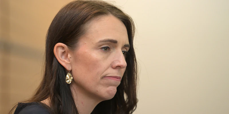 NAPIER, NEW ZEALAND - JANUARY 19: Prime Minister Jacinda Ardern announces her resignation at the War Memorial Centre on January 19, 2023 in Napier, New Zealand. (Photo by Kerry Marshall/Getty Images)/