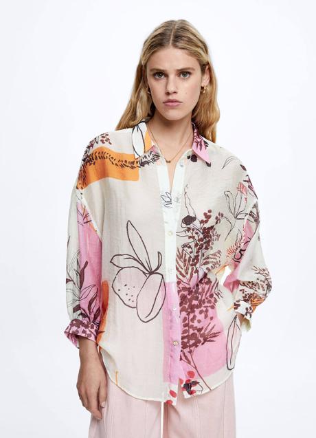 Camisa oversize estampada