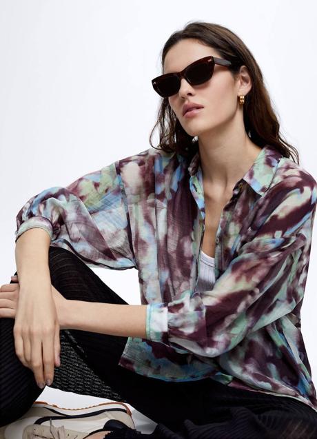 Camisa con estampado tie-dye