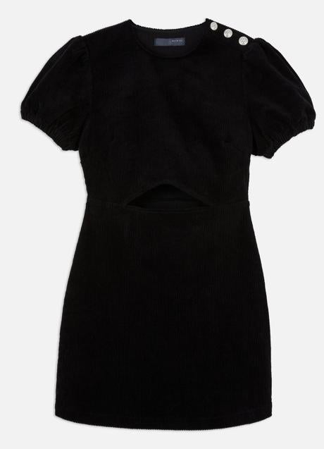 Vestido negro con botones de Primark (22 euros)