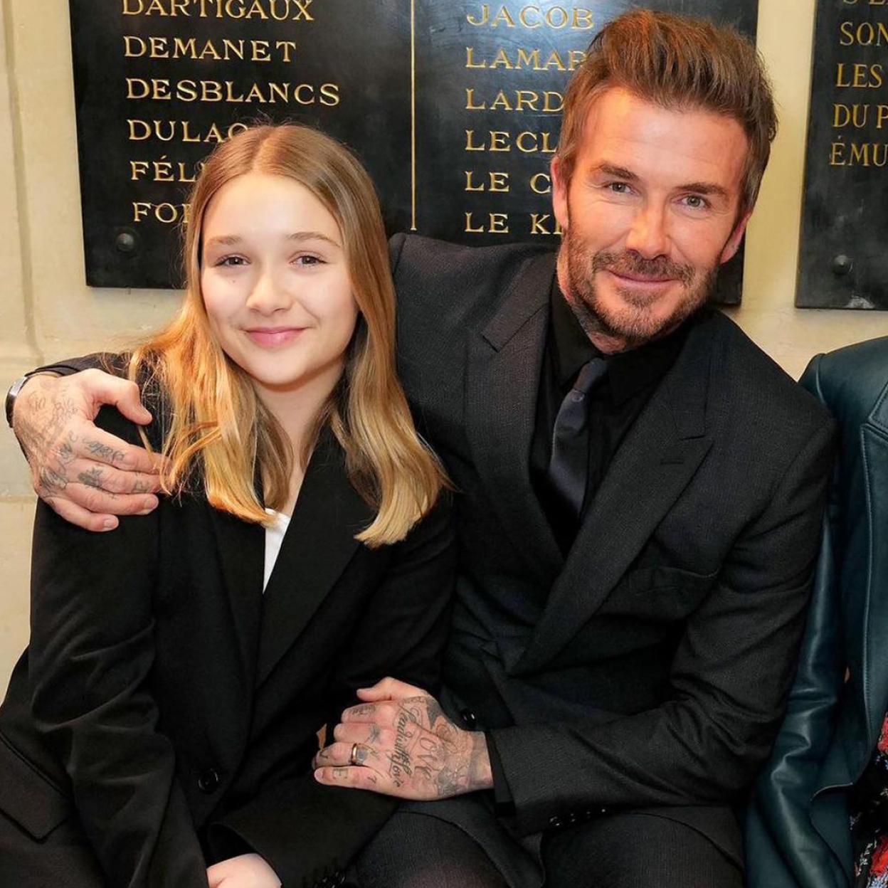 Harper y David Beckham./@victoriabeckham