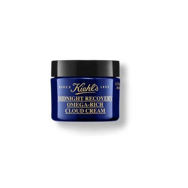 Crema de noche Kiehl's Midnight Recovery Omega-Rich Cloud (55 euros).