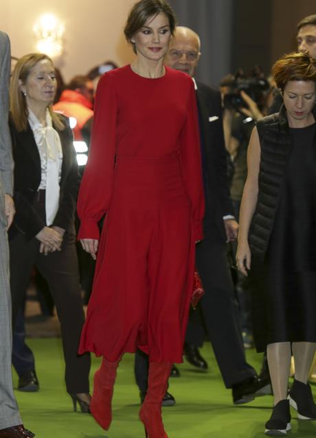 La reina Letizia en ARCO 2018. / GTRES