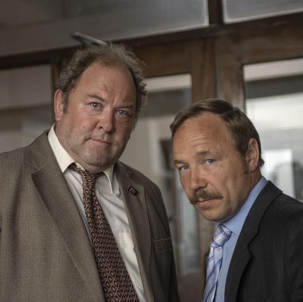 Mark Addy y Stephen Graham en una imagen de White House Farm. 