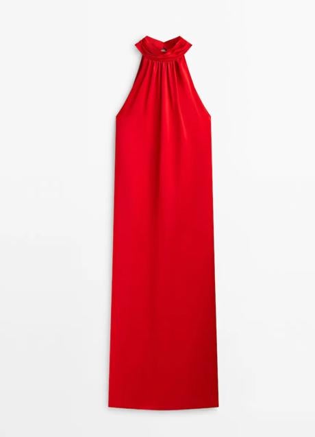 Vestido rojo de Massimo Dutti (169 euros)