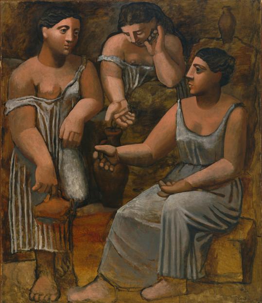 Pablo Picasso. Tres mujeres en la fuente. Fontainebleau, verano 1921. Óleo sobre lienzo, 203,9 x 174 cm. The Museum of Modern Art, New York. Gift of Mr. and Mrs. Allan D. Emil. 