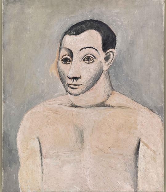 Pablo Picasso, Autorretrato. c. 1906. Óleo sobre lienzo 65 x 54 cm. Musée National Picasso Paris. Dación Pablo Picasso 1979. 