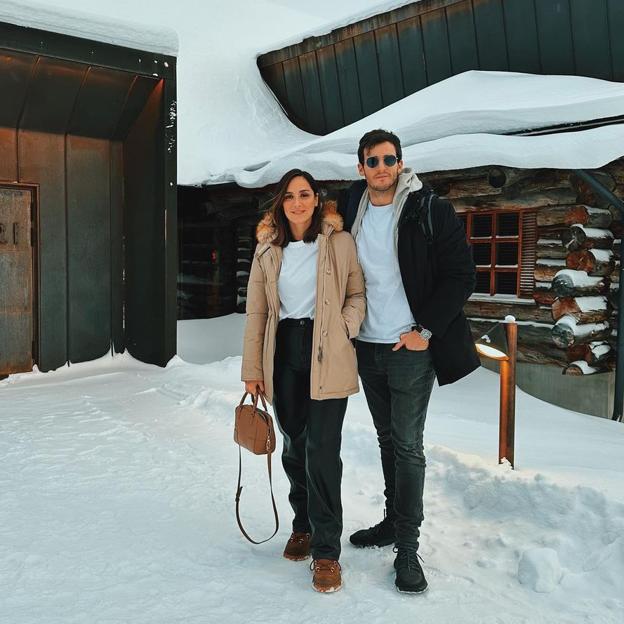 Iñigo Onieva y Tamara Falcó en una imagen de su viaje al Polo Norte. 