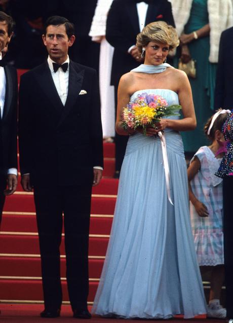 Diana de Gales en el Festival de Cannes de 1987. / GTRES