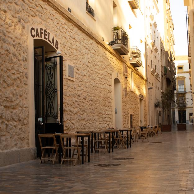 La terraza del Café Lab de Casas del Rey, en Cartagena. 