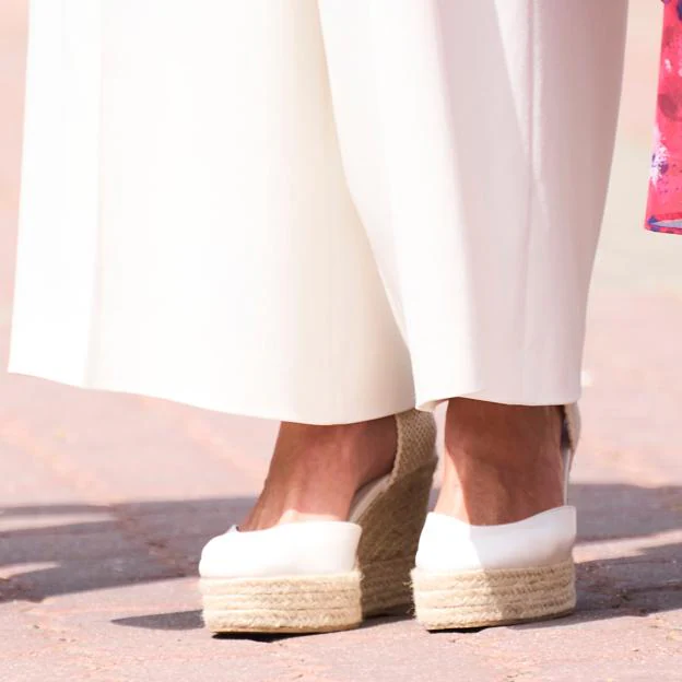 Las alpargatas de Macarena Shoes de la reina Letizia.