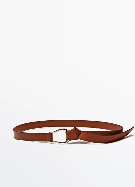 Cinturón de piel de Massimo Dutti (39,95 euros)