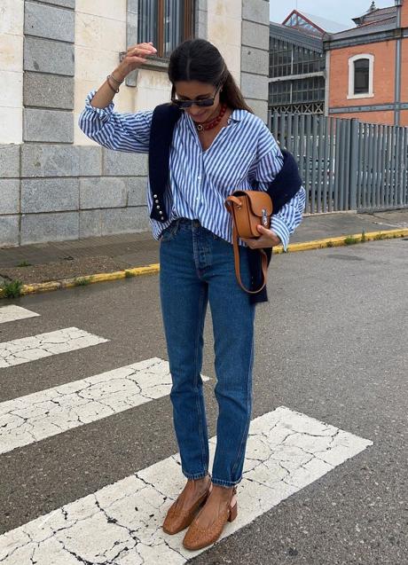 María Valdés con unos zapatos de sézane. / @marvaldel