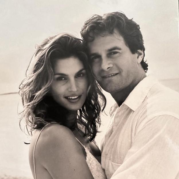 Cindy Crawford el día de su boda.